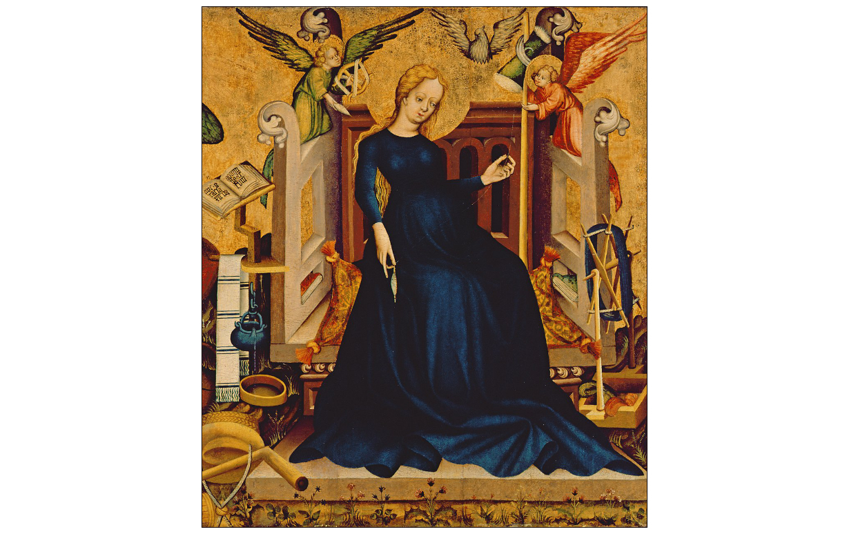 Maria Gravida, fragment d'un panneau de Németújvár, 1409. ©Museum of Fine Arts – Hungarian National Gallery.