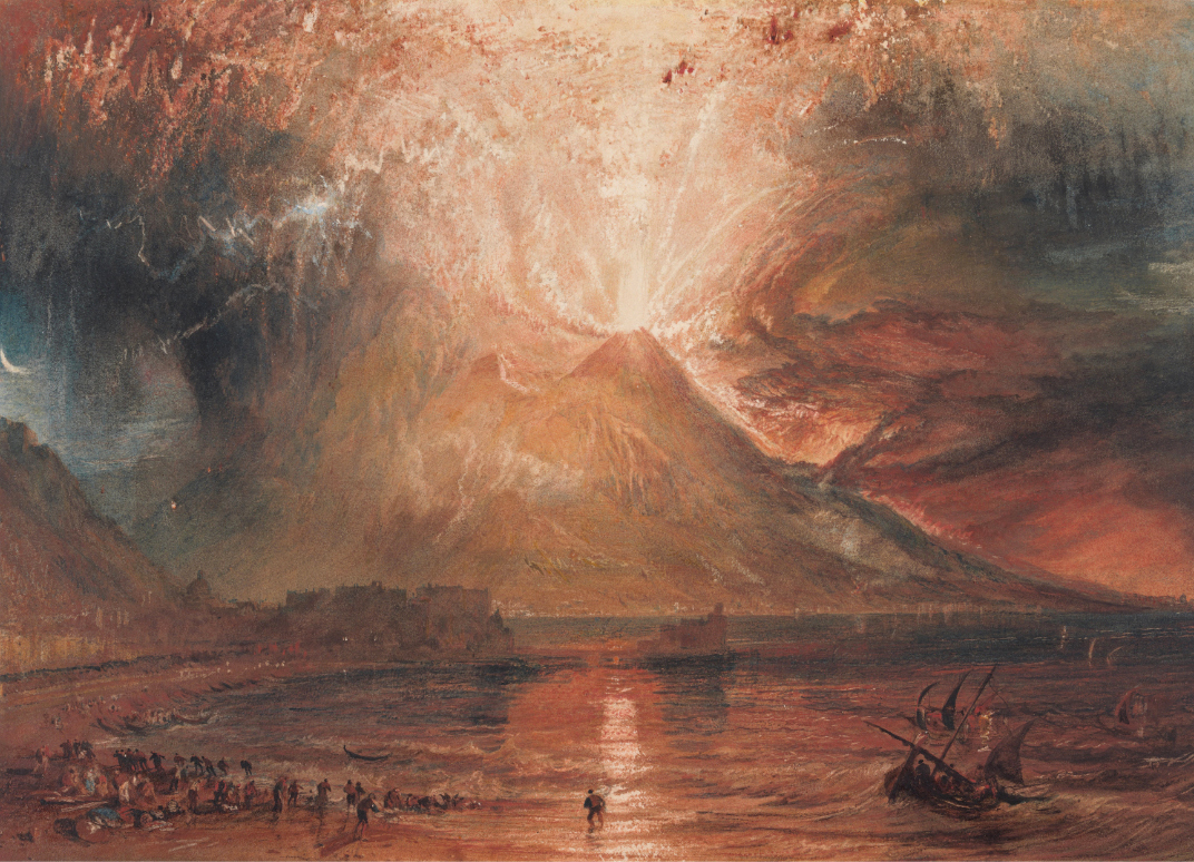 Joseph Mallord William Turner (1775-1851), “Le Vésuve en éruption” (entre 1817 et 1820). © Yale Center for British Art, Paul Mellon Collection/Domaine public