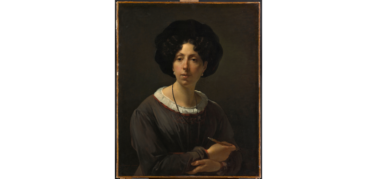 Hortense Haudebourt-Lescot. Autoportrait, 1800, huile sur toile. Paris, Musée du Louvre, Département des Peintures. © RMN-Grand Palais (musée du Louvre) / Mathieu Rabeau