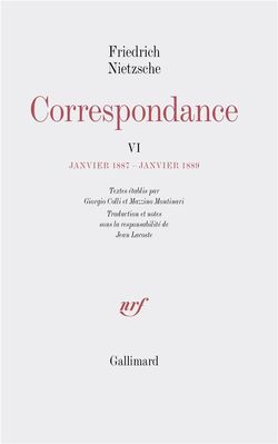 Correspondance. Tome VI. Janvier 1887-janvier 1889 