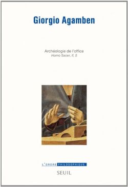 Homo Sacer : Tome 5, Opus Dei - Archéologie de l'office