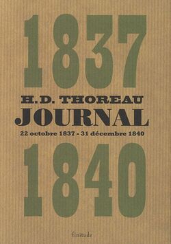 Journal : Volume 1 : octobre 1837- décembre 1840