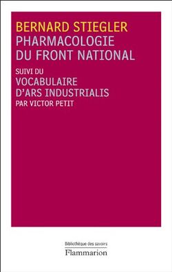 Pharmacologie du Front national: suivi du vocabulaire d'ars indistrualis