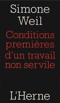 Conditions premières d’un travail non servile 