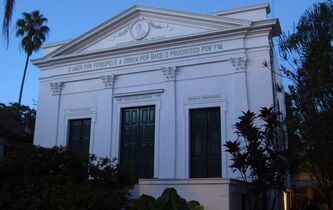 Rio de Janeiro, Brésil. Le temple d’Auguste Comte  
