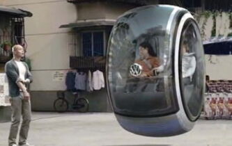 Volkswagen Hover Car (2012). Le jeu avec la réalité
