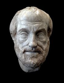 Portrait d'Aristote en marbre, musée du Louvre