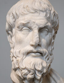 Tête d'Épicure, copie romaine d'un original hellénistique