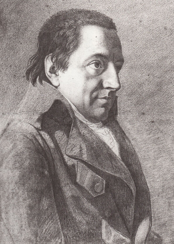 Johann Gottlieb Fichte. Dessin de Johann Friedrich Bury, 1801